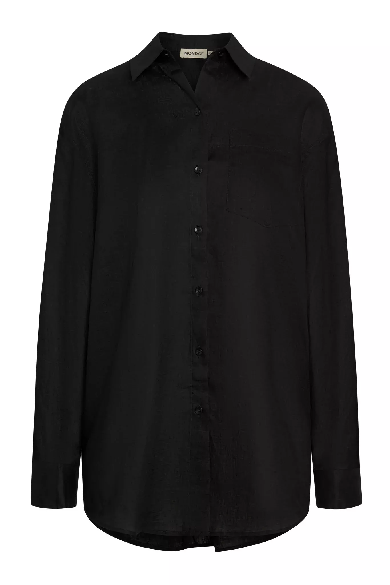 La Jolla Linen Shirt - Black Linen