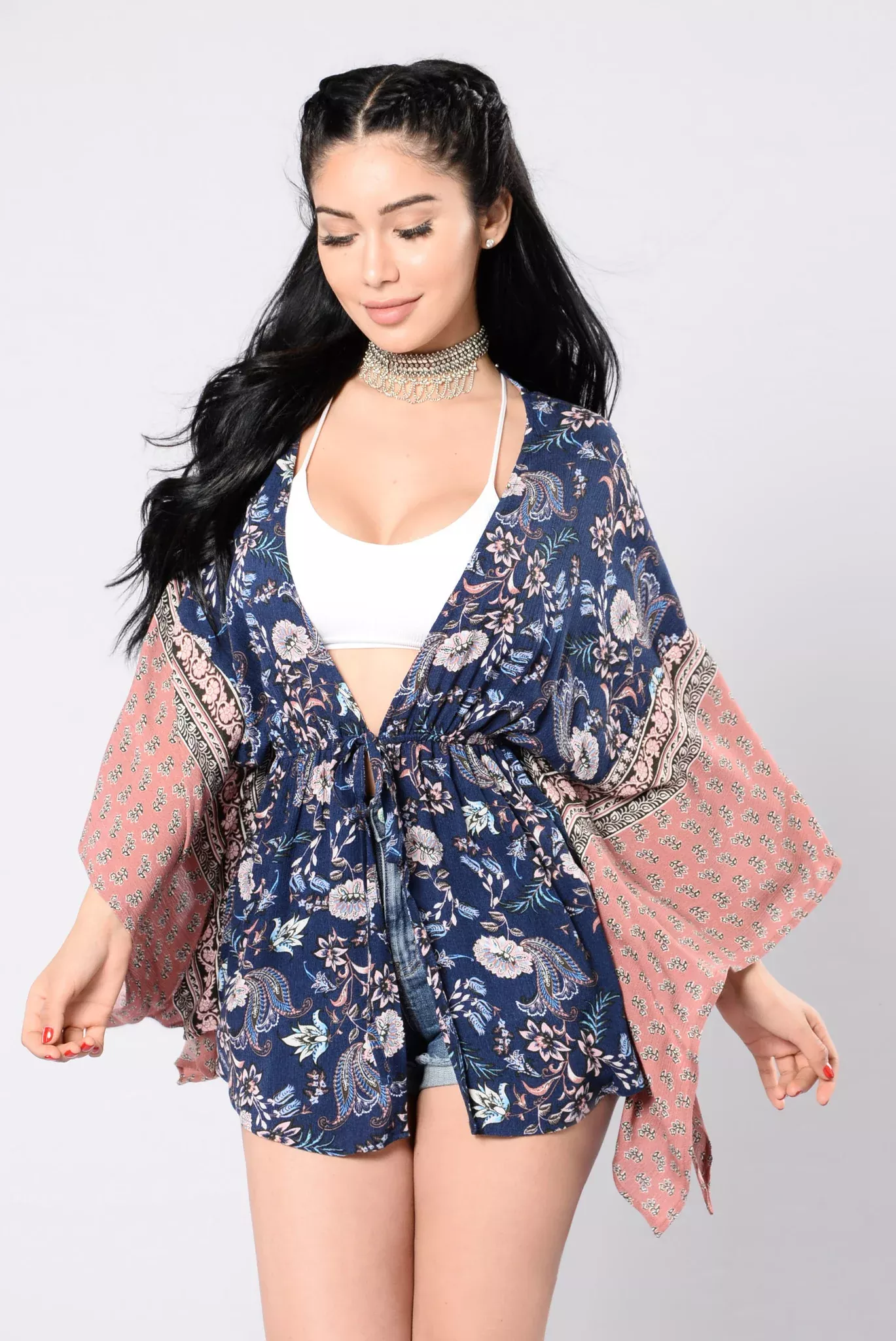La Playa Kimono - Navy