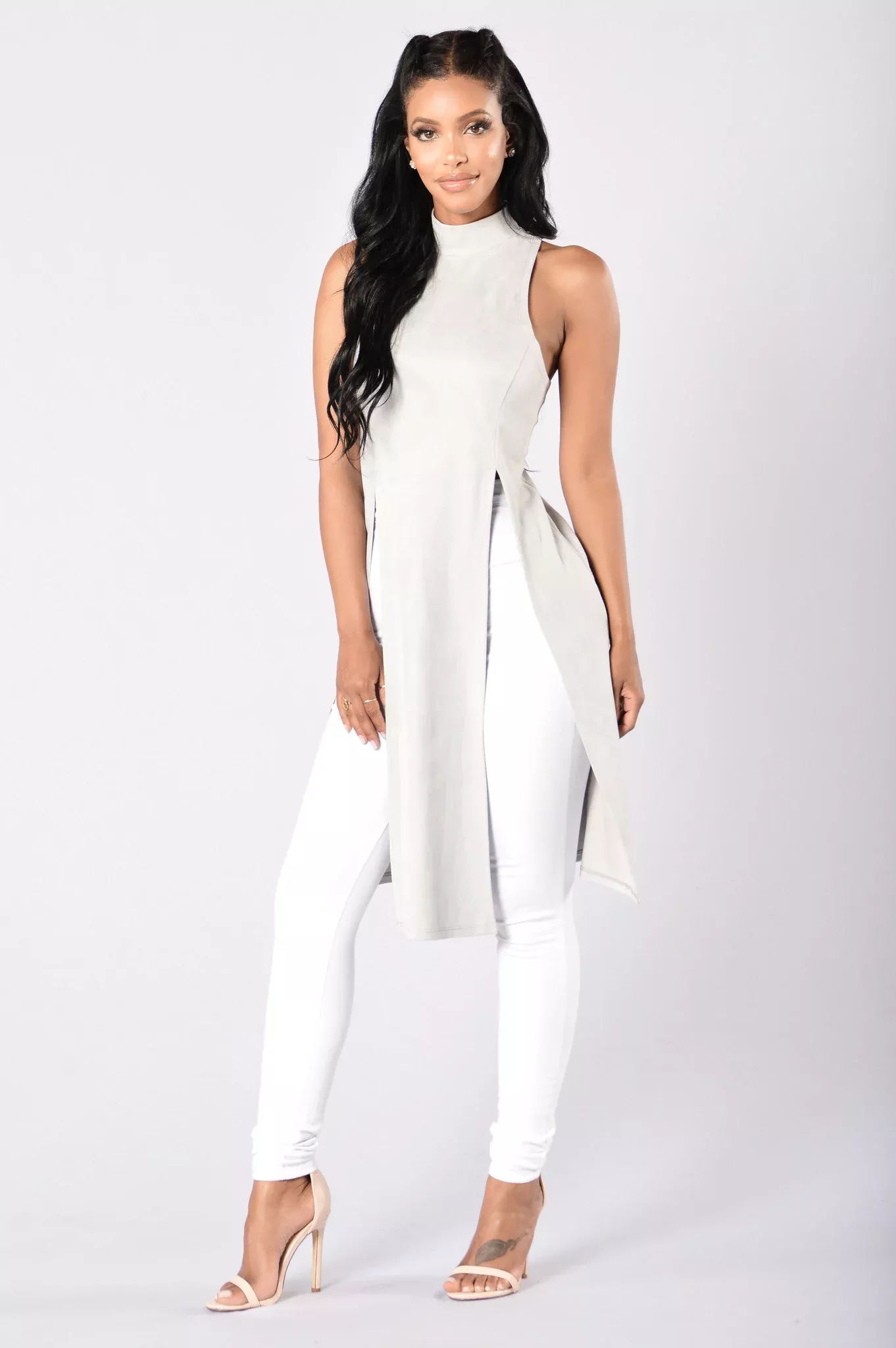 Labor of Love Top - Silver Grey