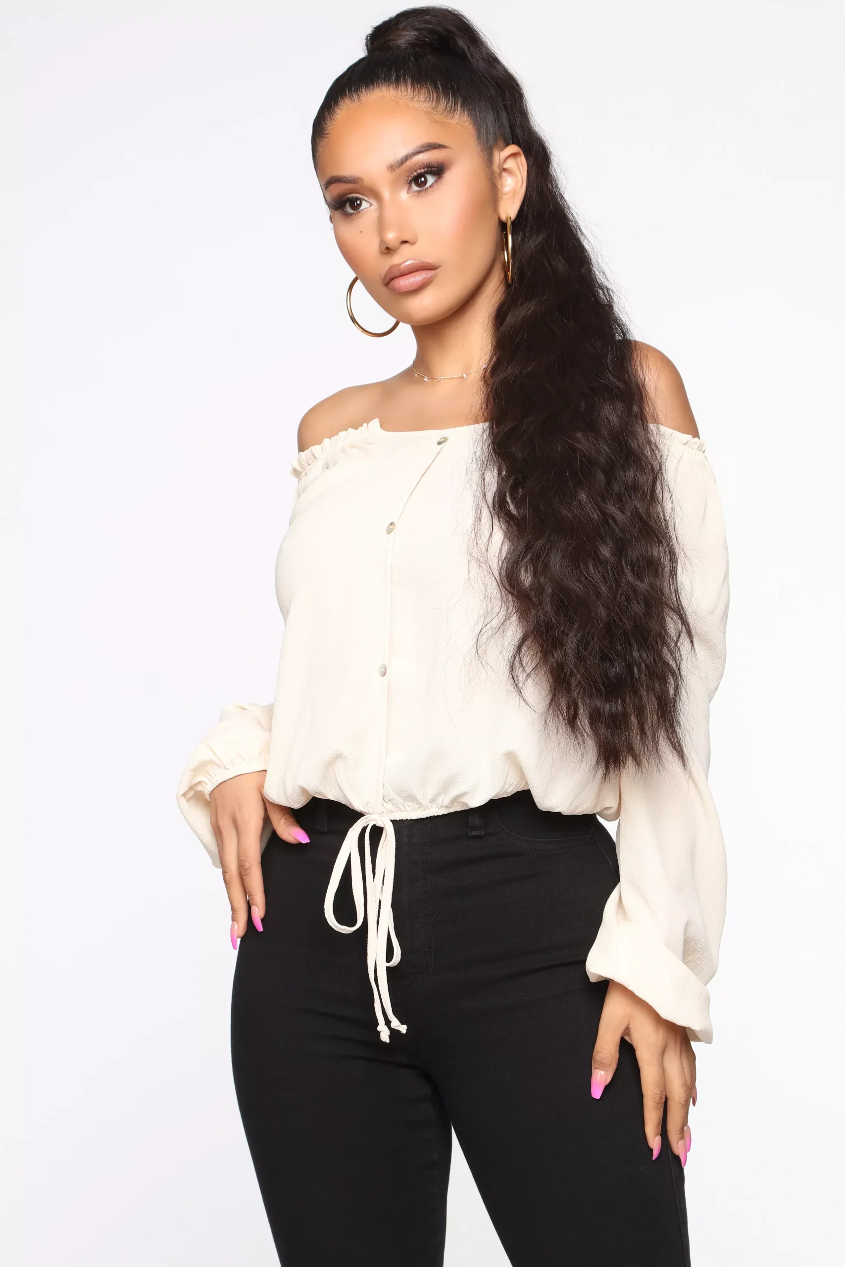 Lady in Waiting Top - Ivory