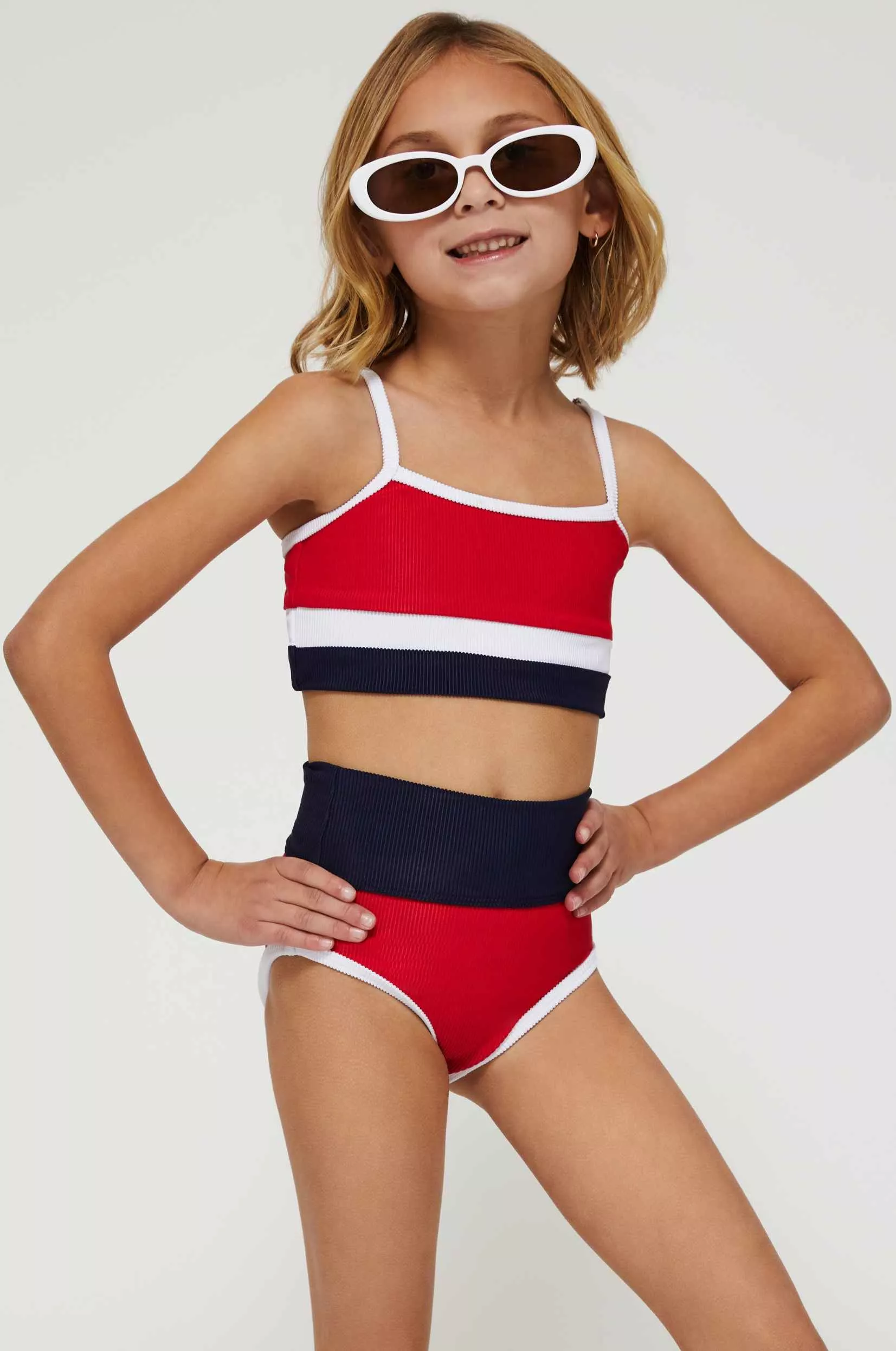 Little Eva & Emmie Set Americana Colorblock