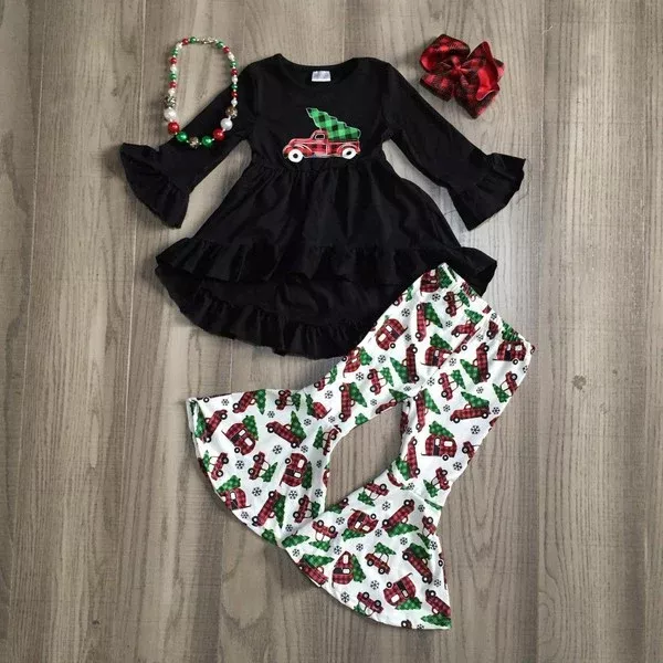Little Girls Hippie Christmas Set