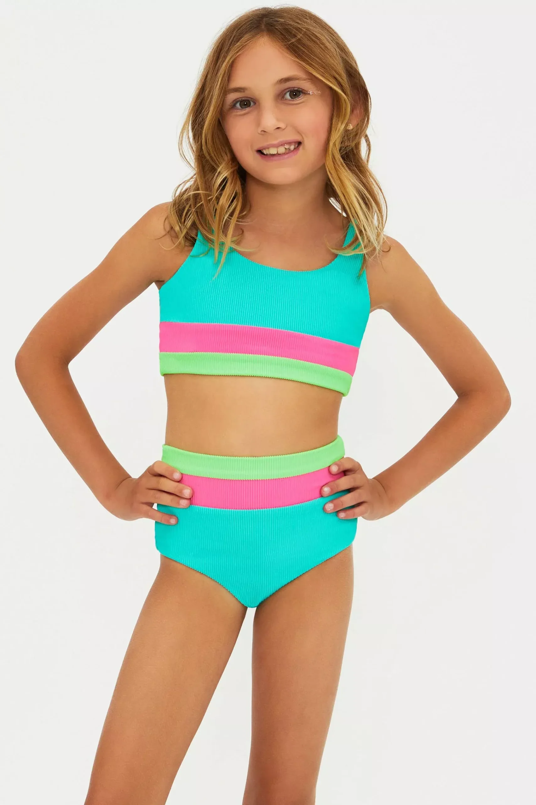 Little Mackenzie Heidi Set Strawberry Ice Colorblock