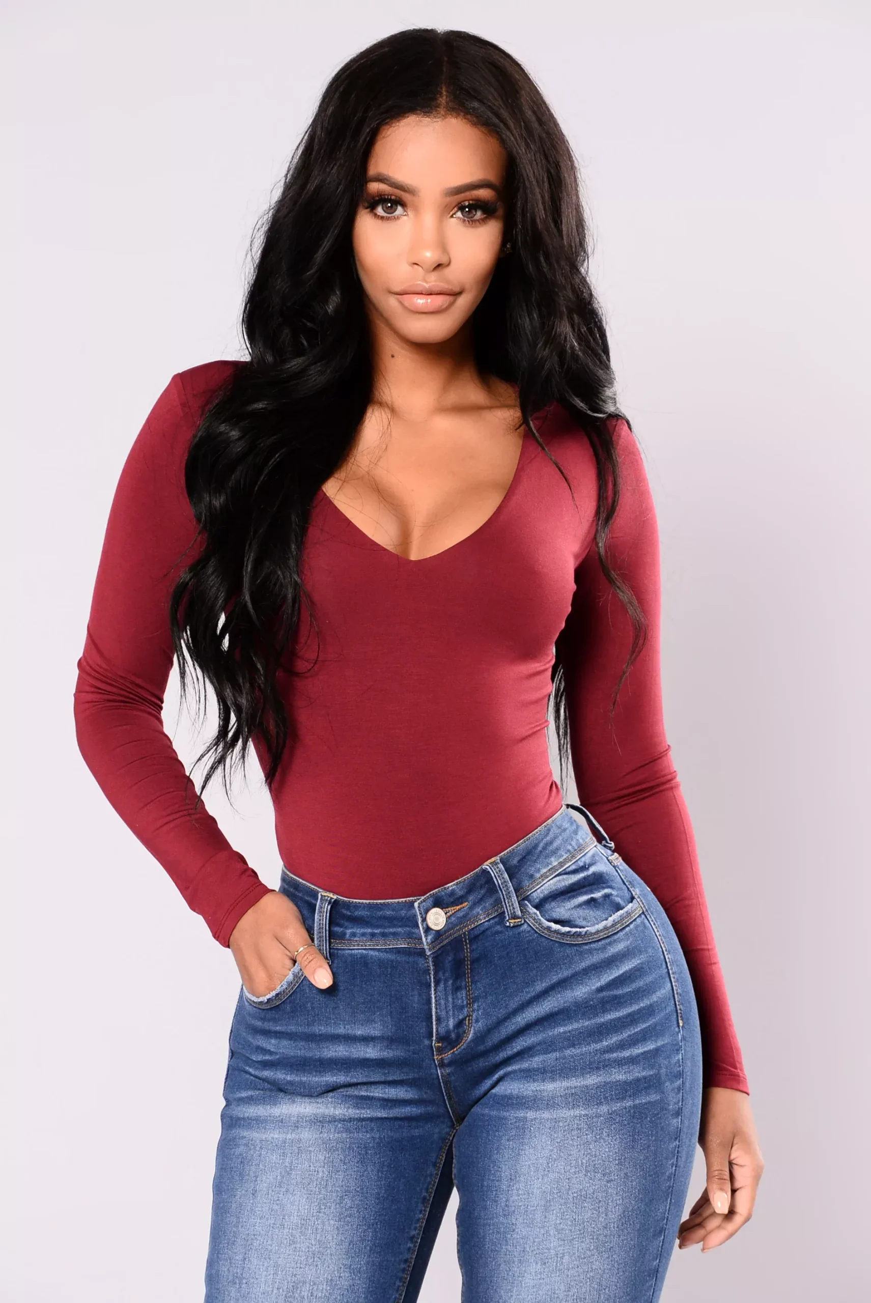 Londyn Tee - Burgundy