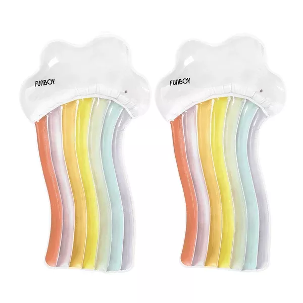 Loungr FloatClear Rainbow Cloud, 2-Pack