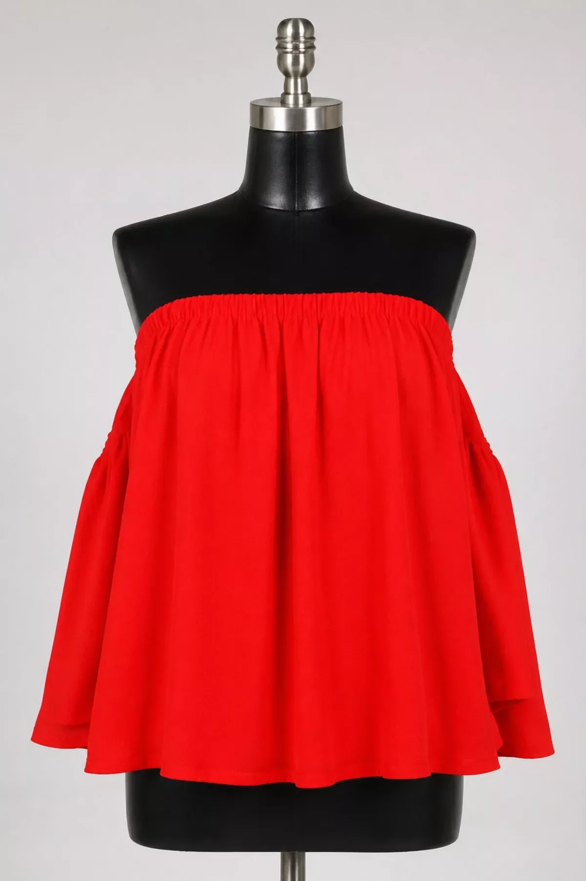 Lucid Red Off-The-Shoulder Top | Boho Pink