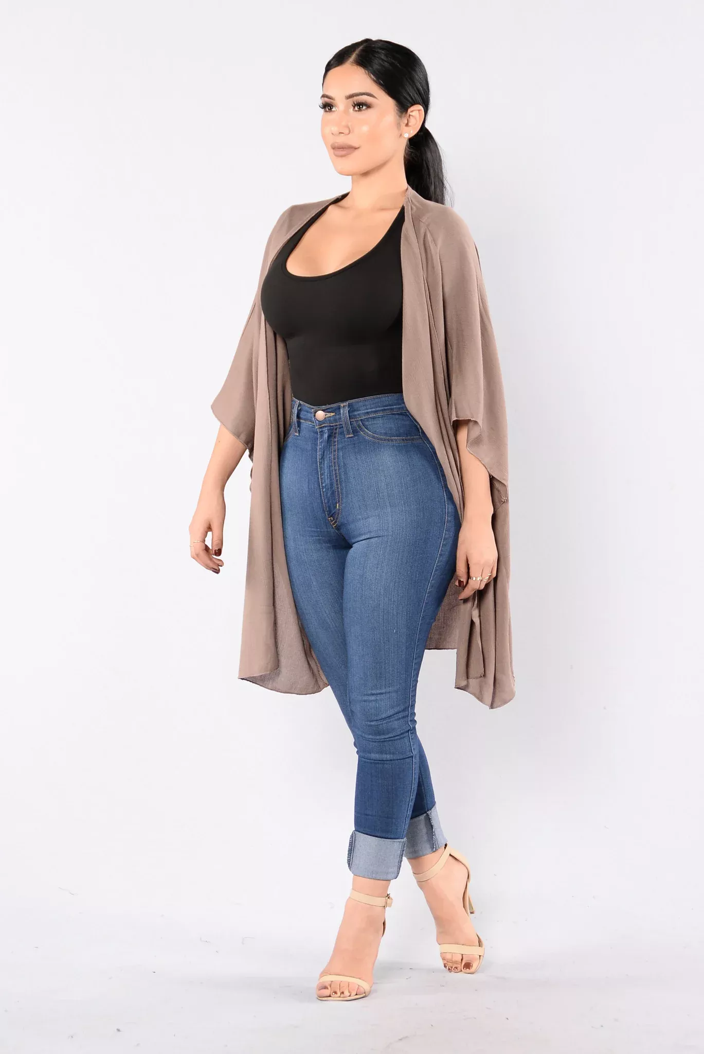 Lunar Kimono - Dark Taupe