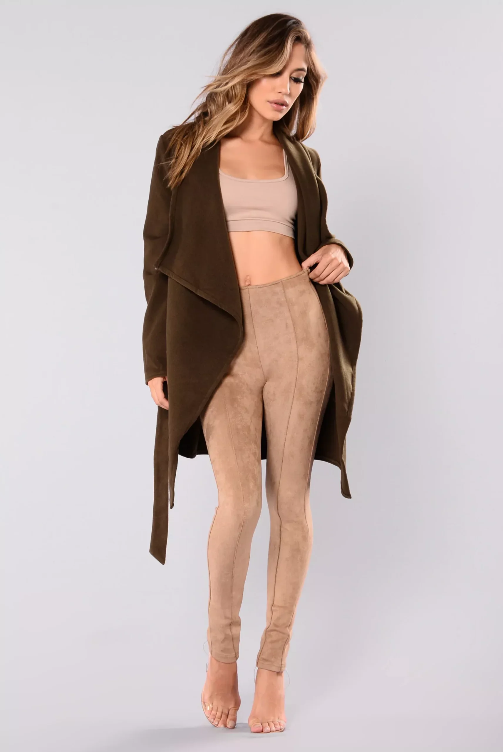 Manhattan City Coat - Olive