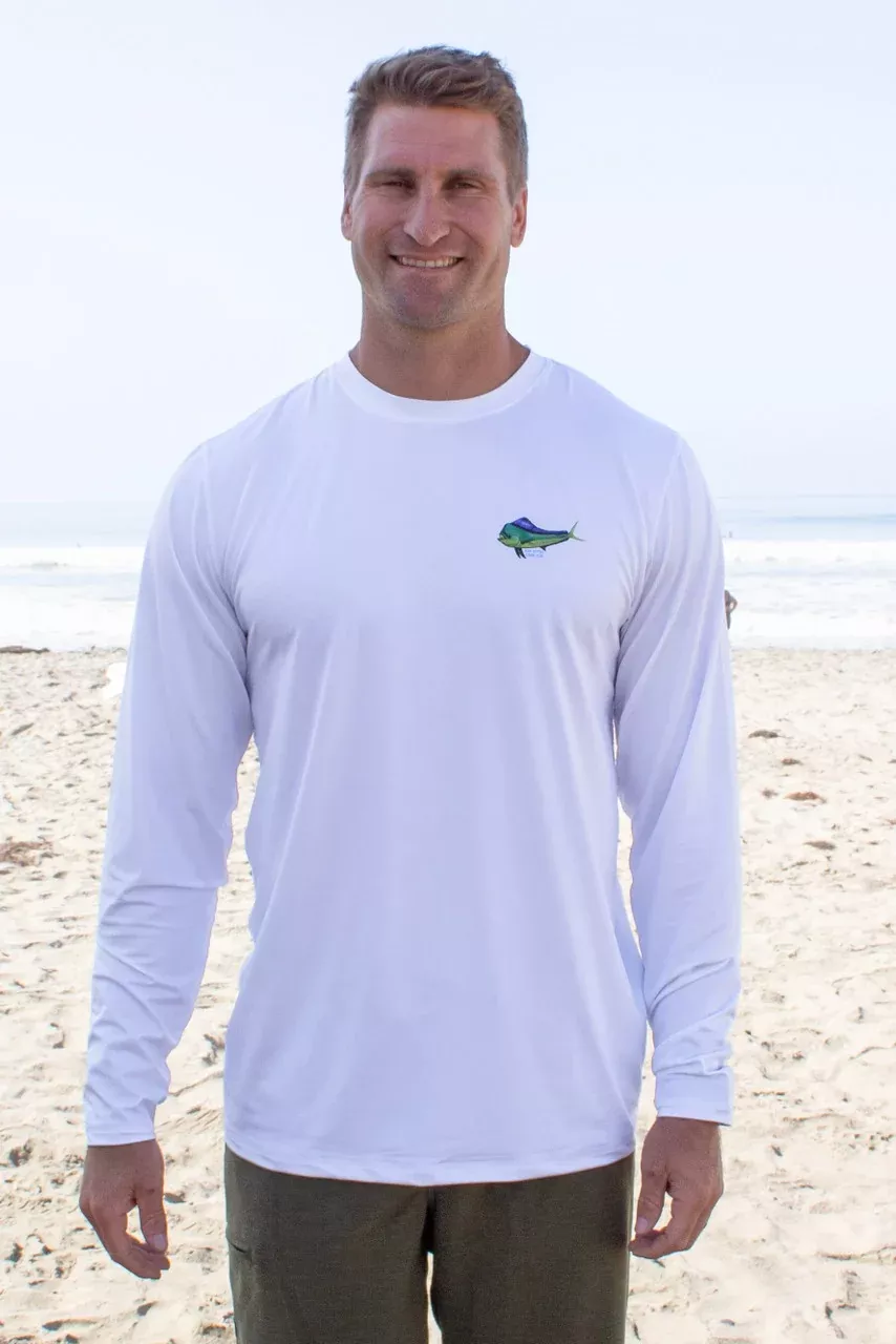 Men's UPF 50 Sun Shirt Long Sleeve Fishing Club