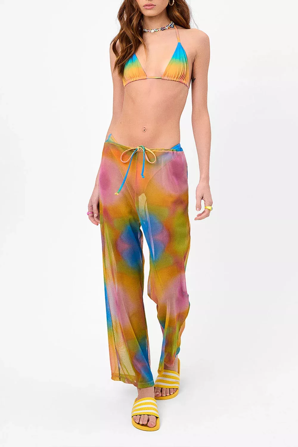 Michelle Low Rise Wide Leg Pants - Serotonin