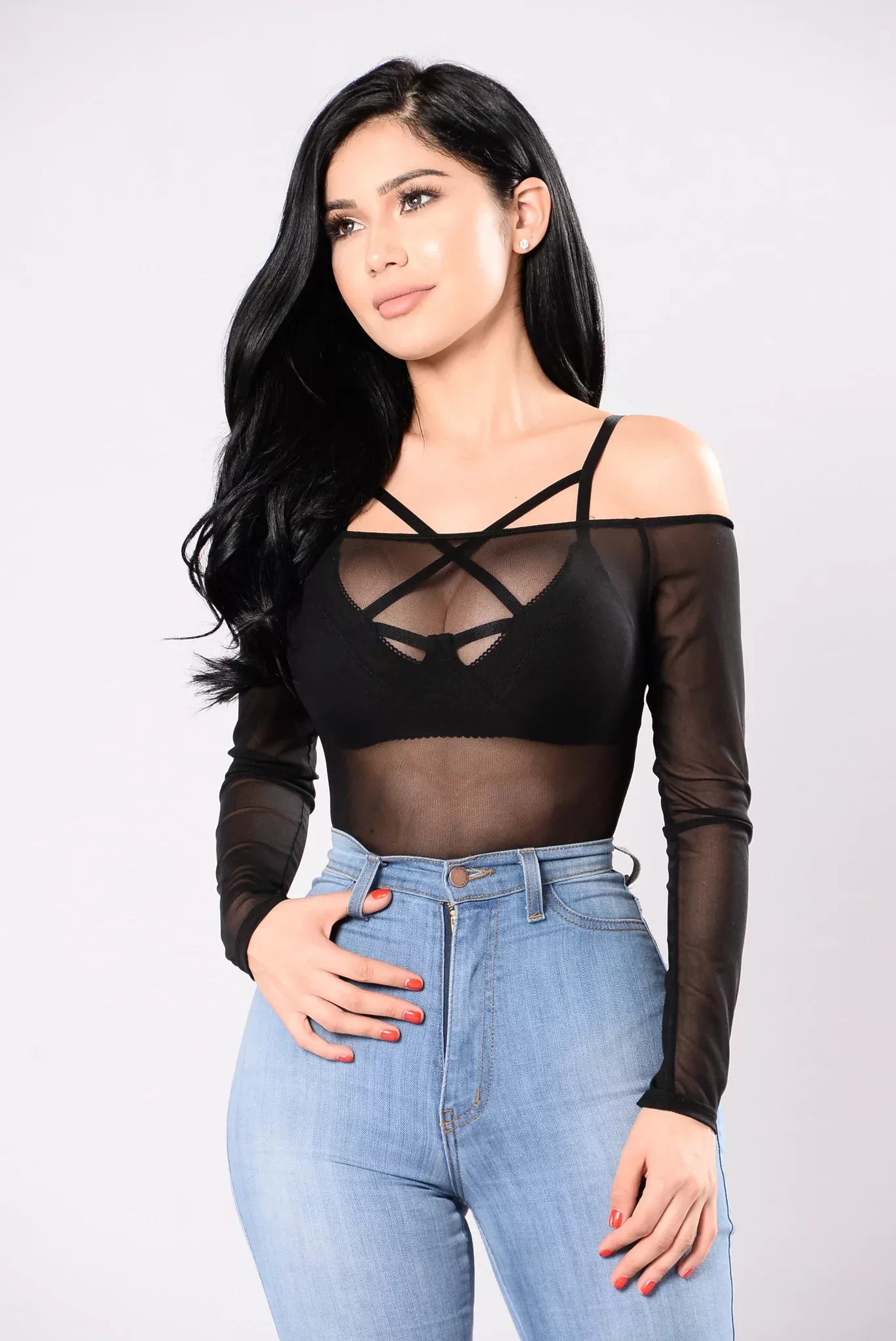 Misspoken Words Bodysuit - Black