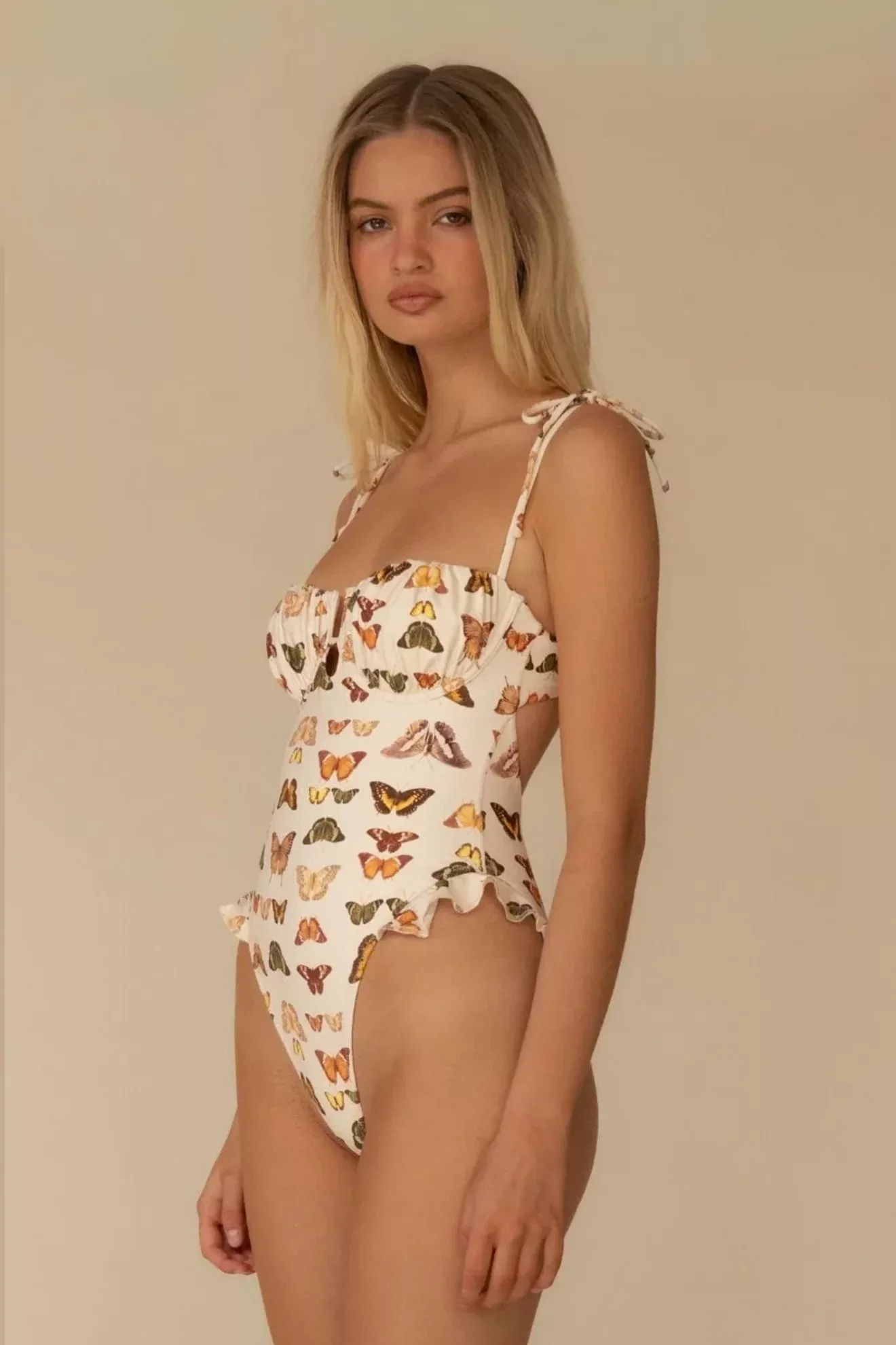 Monarch Petal Ruffle One Piece