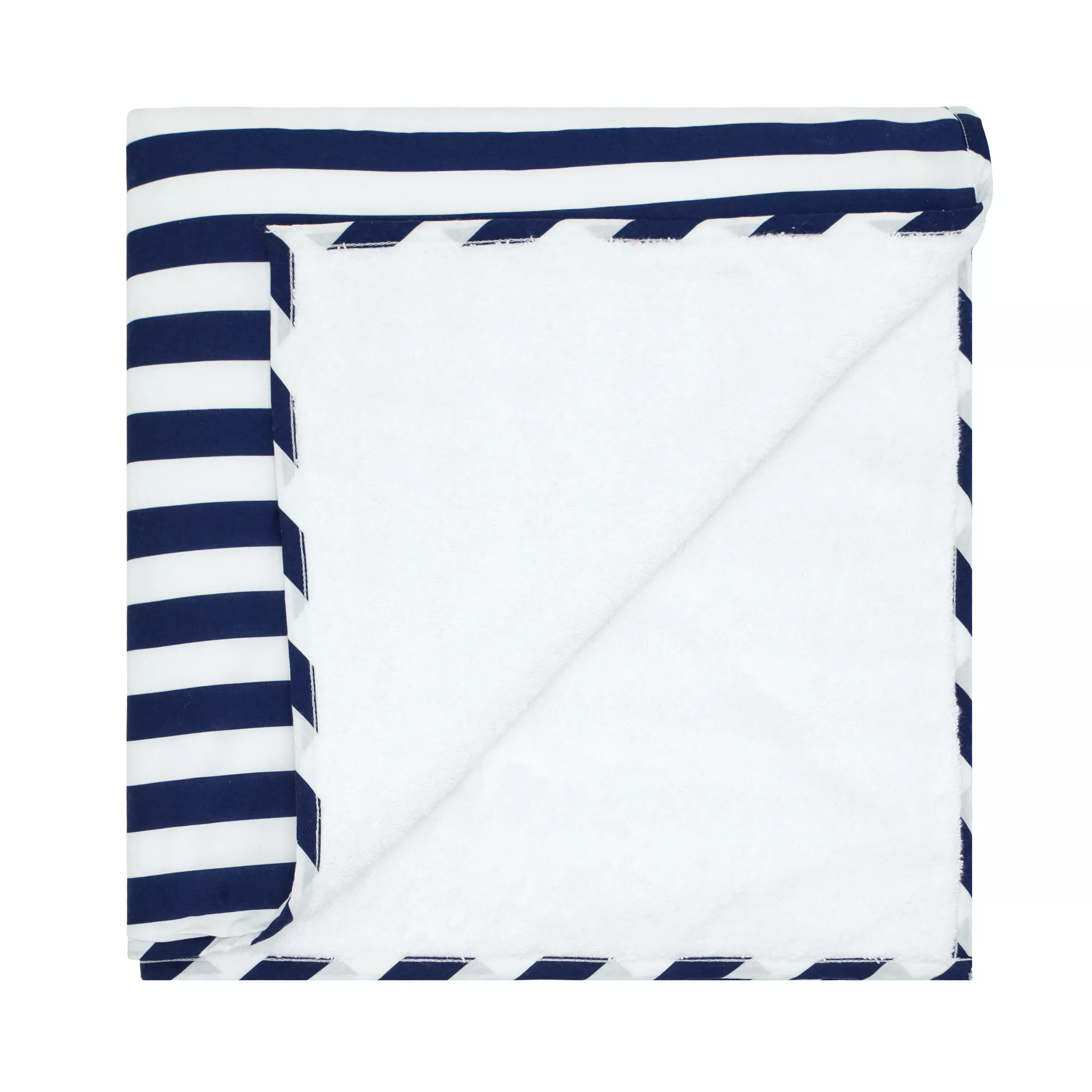 navy cabana stripe towel