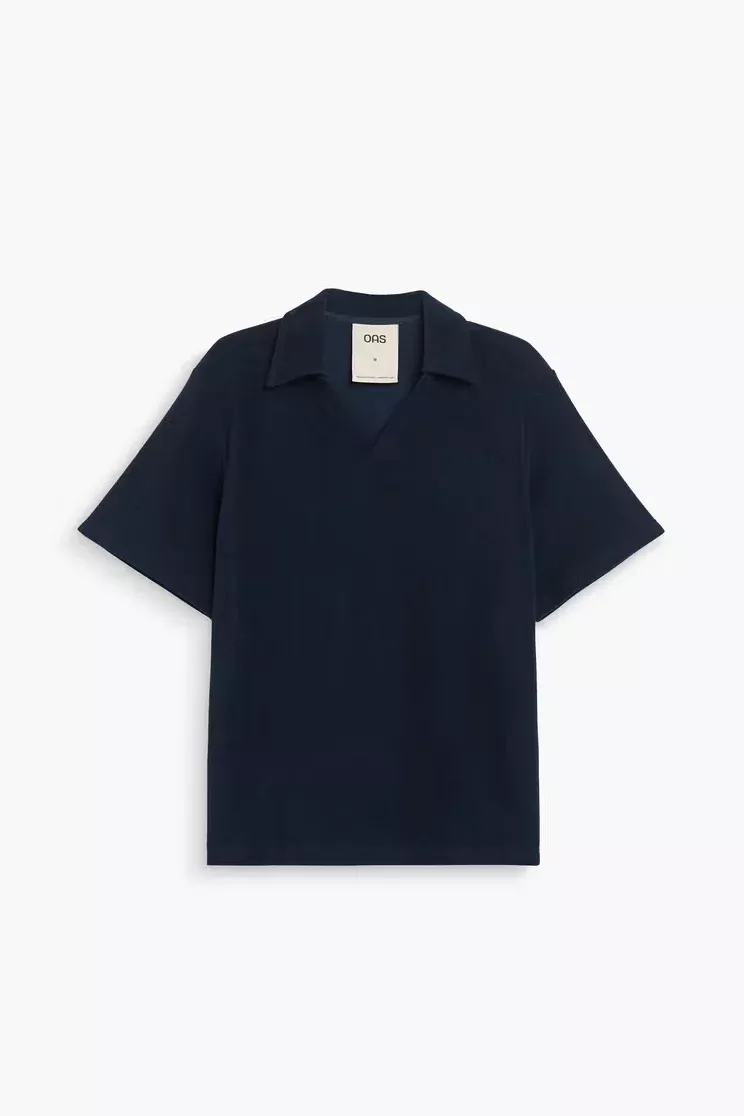 Navy Serif Terry Shirt