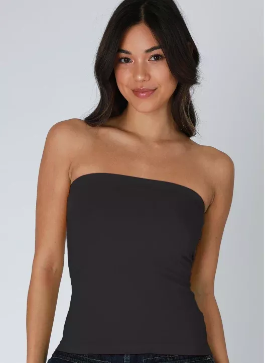 NIKIBIKI Black Tube Top | Boho Pink