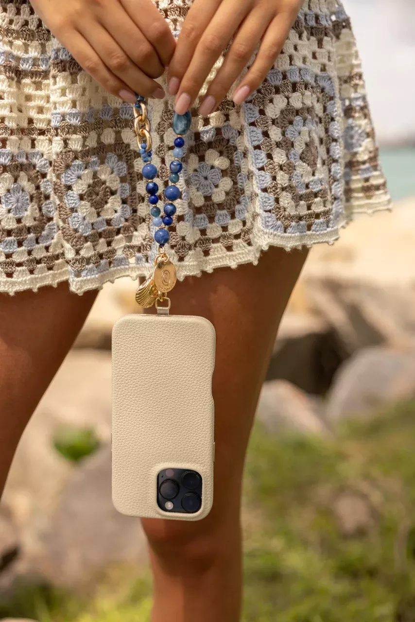 Nikki Beach Blue-tiful Wristlet and Phone Chain