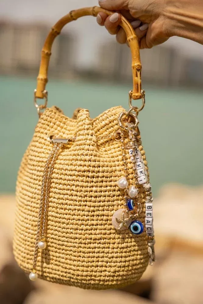 Nikki Beach Eye and Pearl Bag Charm