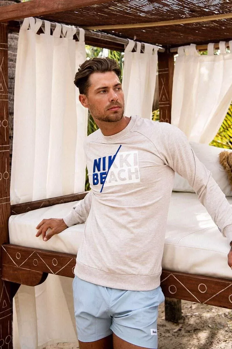 Nikki Beach Men's Grey Sweatshirt