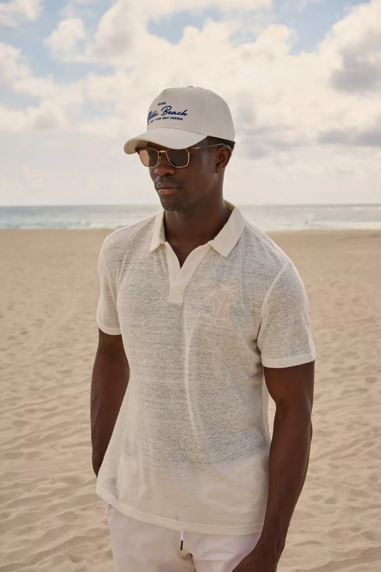 Nikki Beach Men's Linen Polo