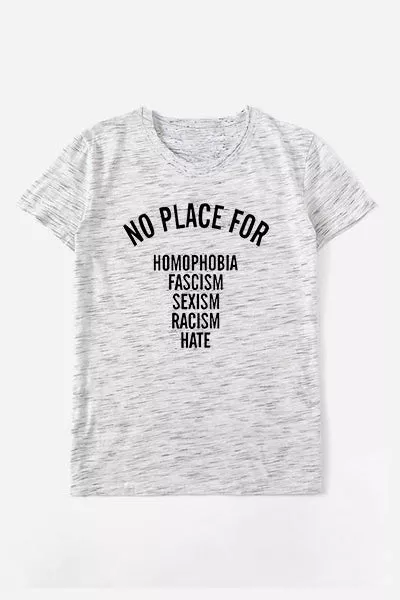 "No Place For Racism" Inspirational T-Shirt