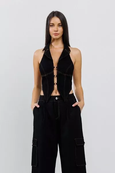 O-Ring Halter Top