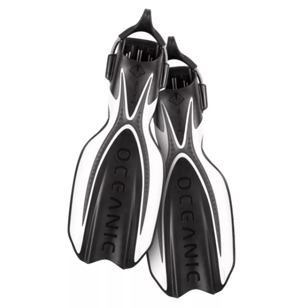 Oceanic Manta Ray Fins Open Heel w/ Spring Straps