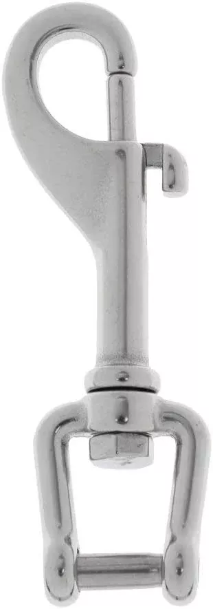 OctoBlue Heavy Duty 316 Stainless Steel Swivel Shackle Bolt Snap Hook