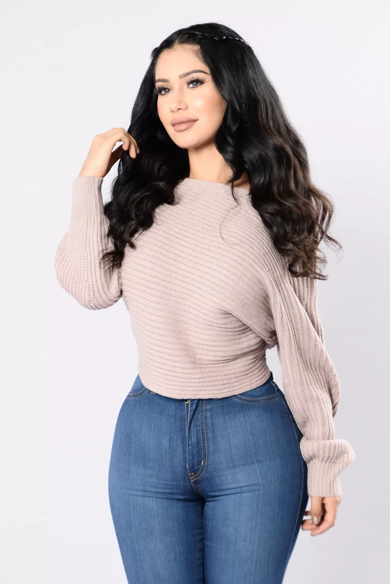 Off Balance Sweater - Dusty Pink