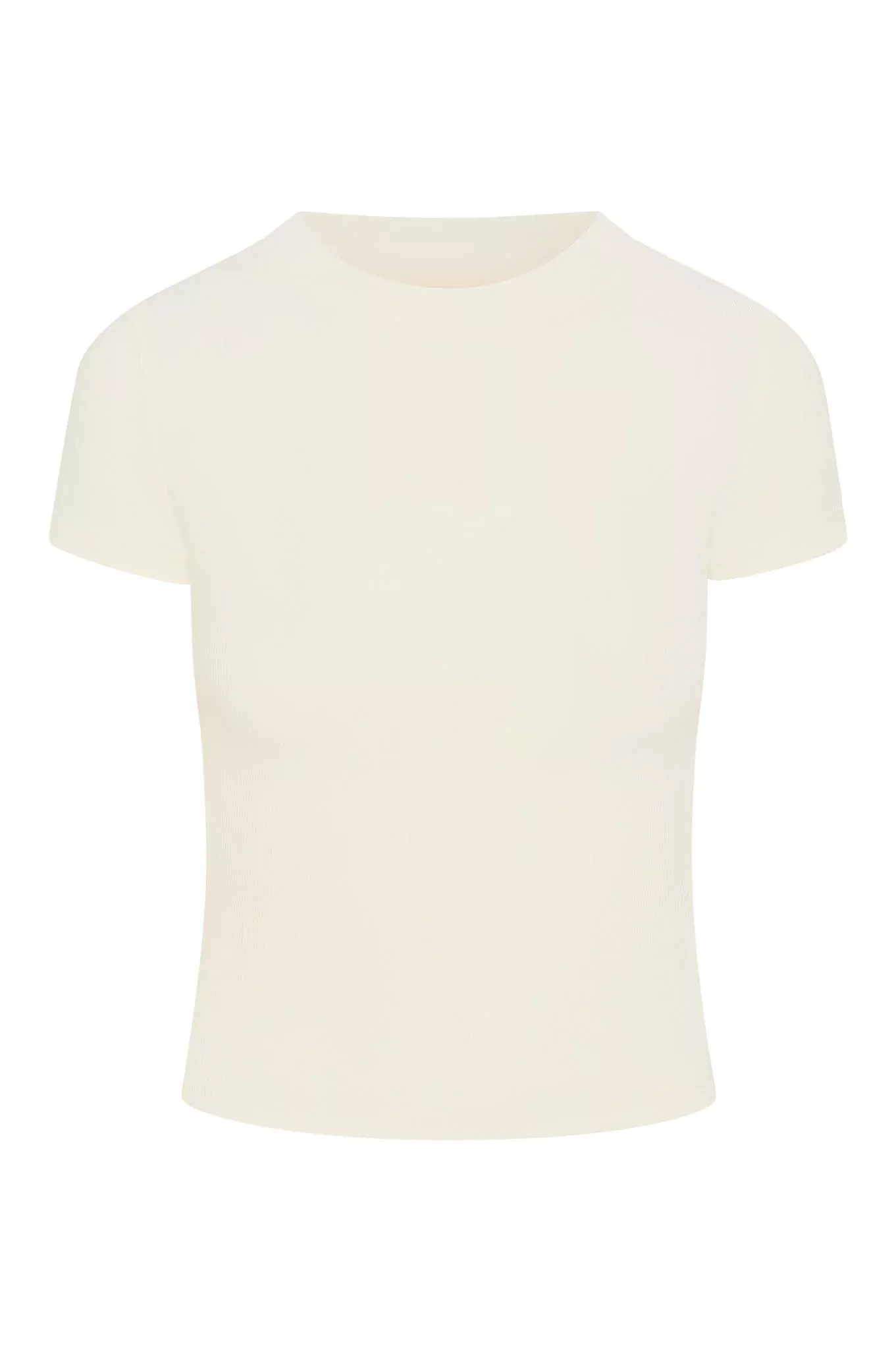 Ojai Tee Long - Ivory Lightweight Rib
