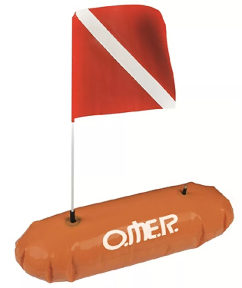 OMER Caravella Board 2ATM Spearfishing Dive Signal Marker Buoy SMB Float w/ Dive Flag