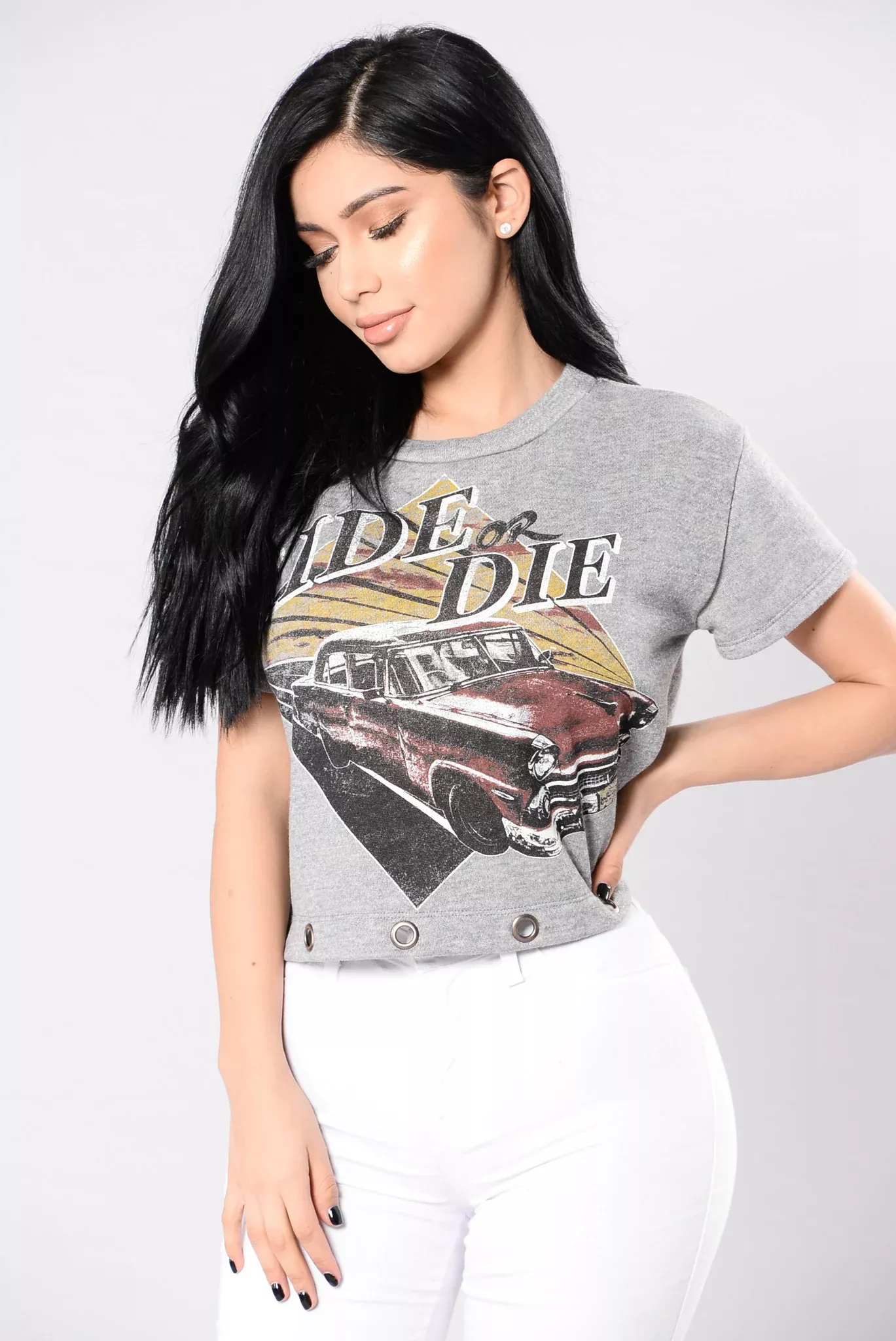 Only Two Options Here Tee - Grey