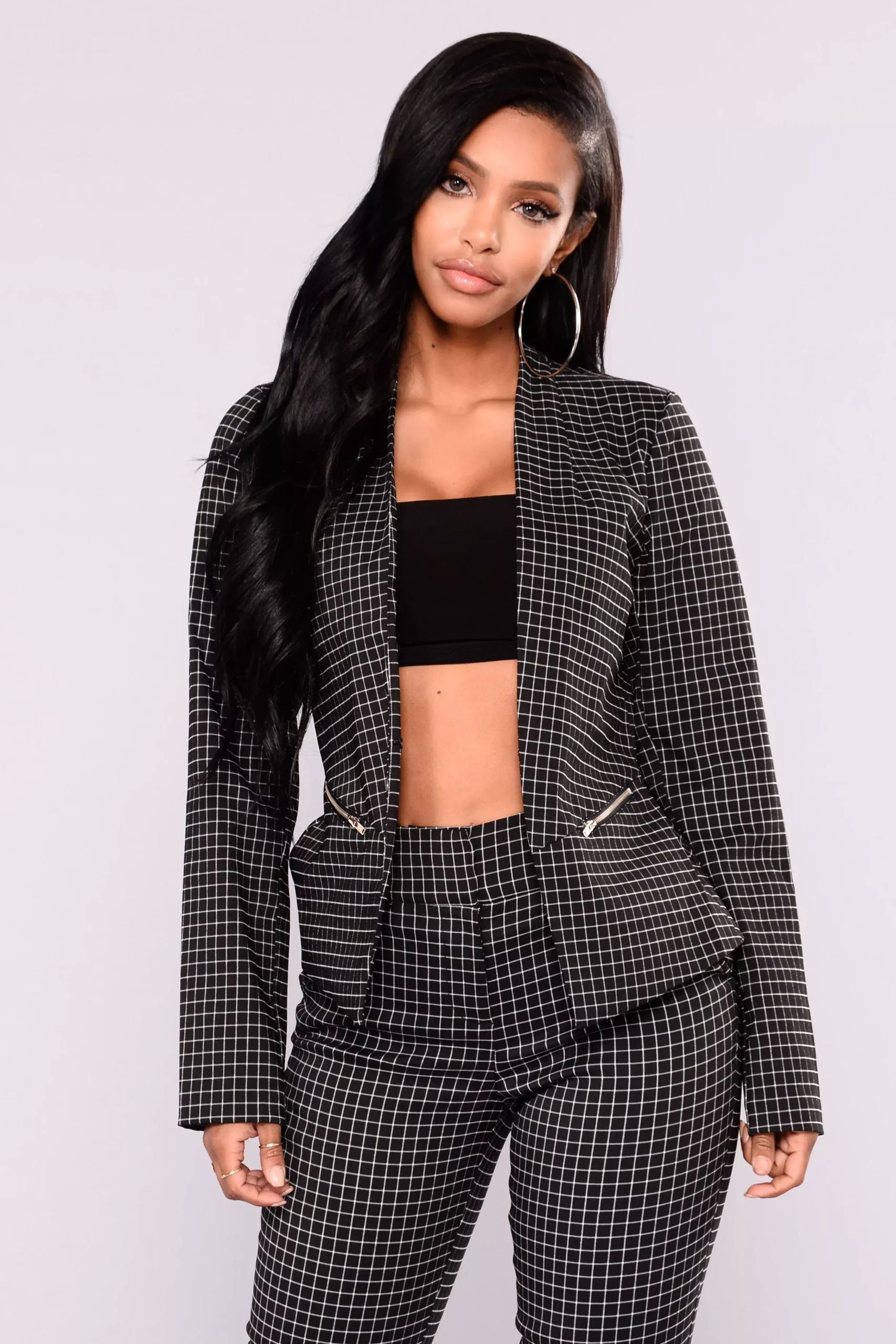 Out Of The Office Blazer - Black/White