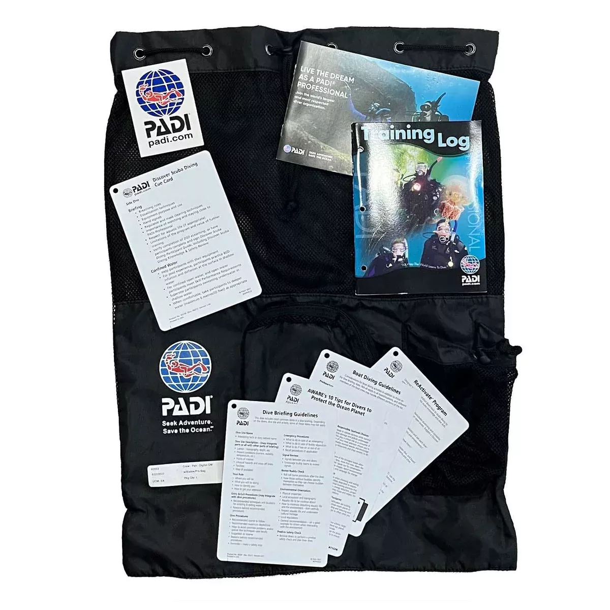 Padi Divemaster Digital Crew-Pak W/ Slates Pro Bag