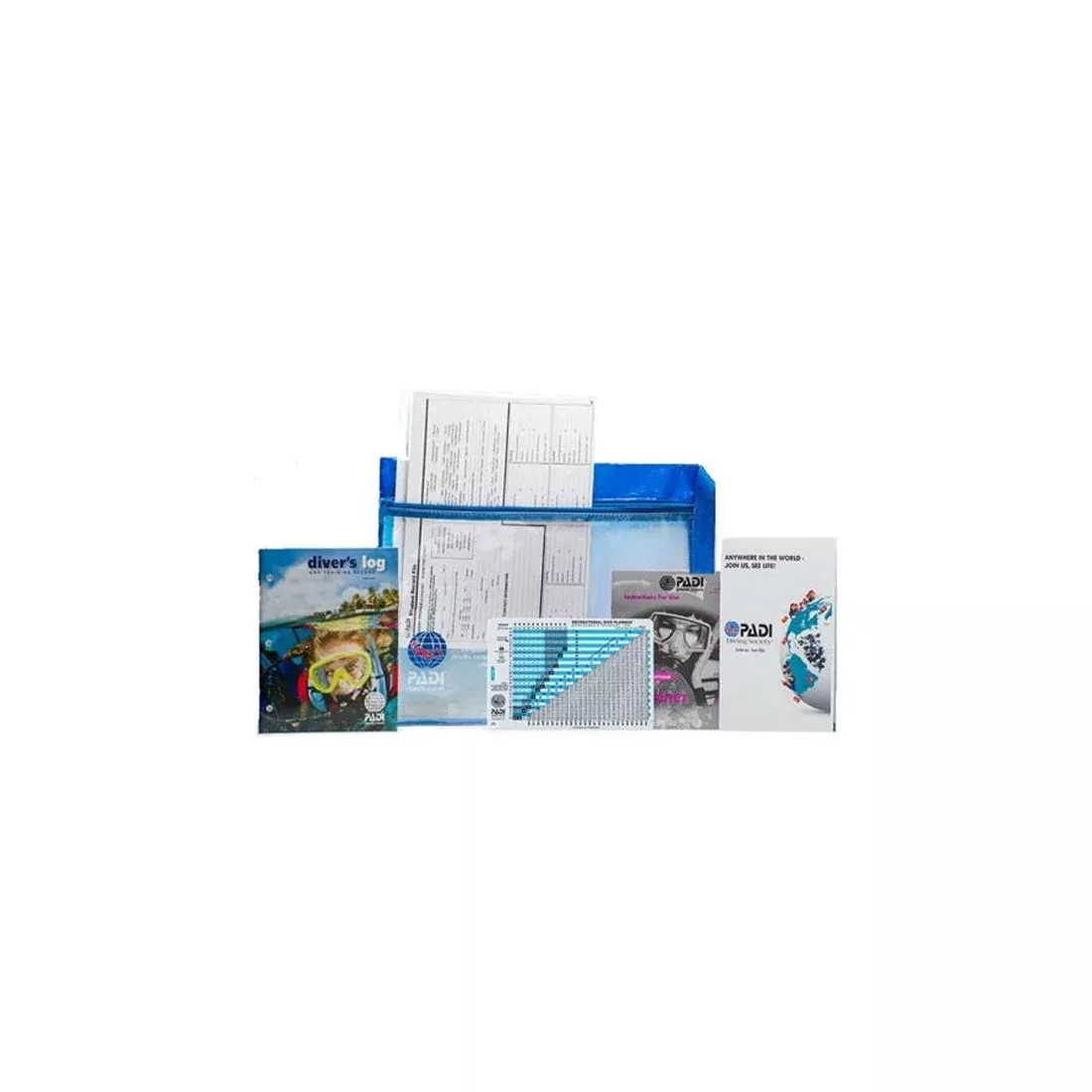 PADI Open Water eLearning Crew-Pak w/ Table Blue Log Book