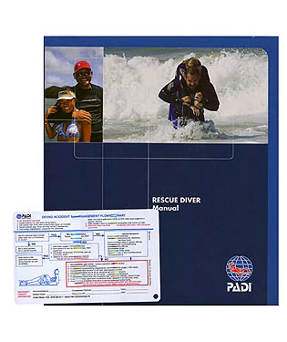 PADI Rescue Diver Manual & Slate part # 70080