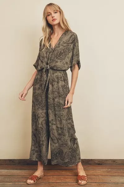 Paisley Print Jumpsuit
