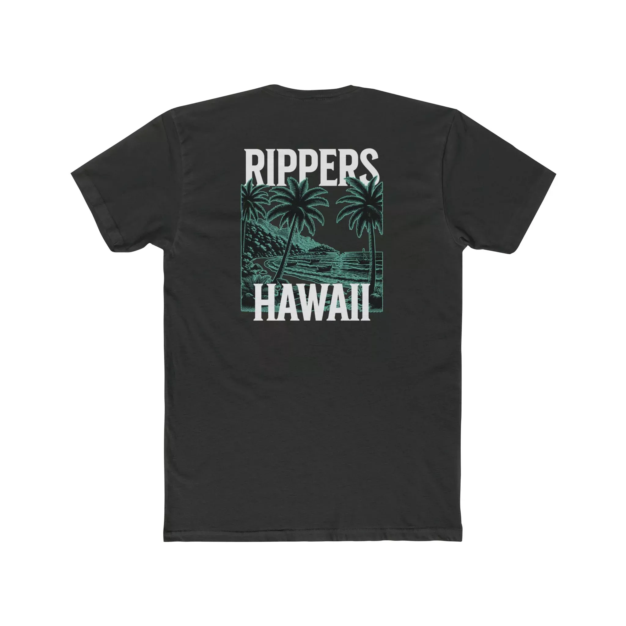Paradise Found - Men's Cotton Crew Tee - Charcoal Graphic T-Shirt
