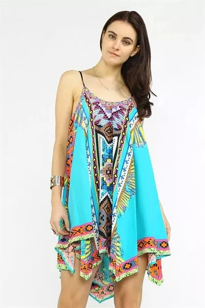 Pierce Print Scarf Dress