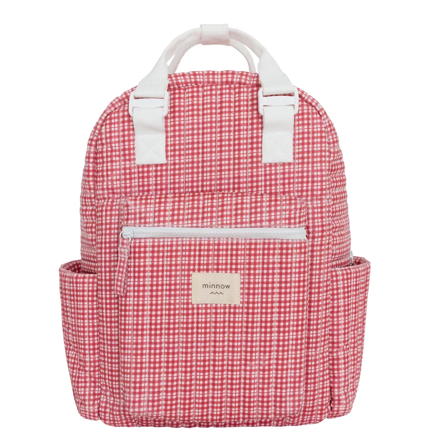 poppy gingham coated everyday backpack