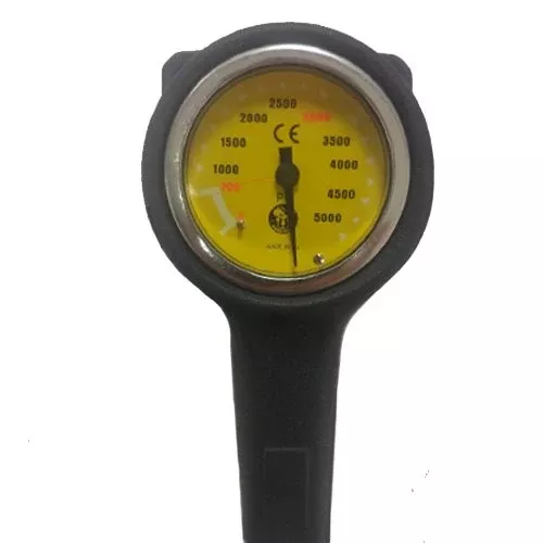 Poseidon Cirrus Pressure Gauge w/ Hose PSI Scuba Diving Gauge