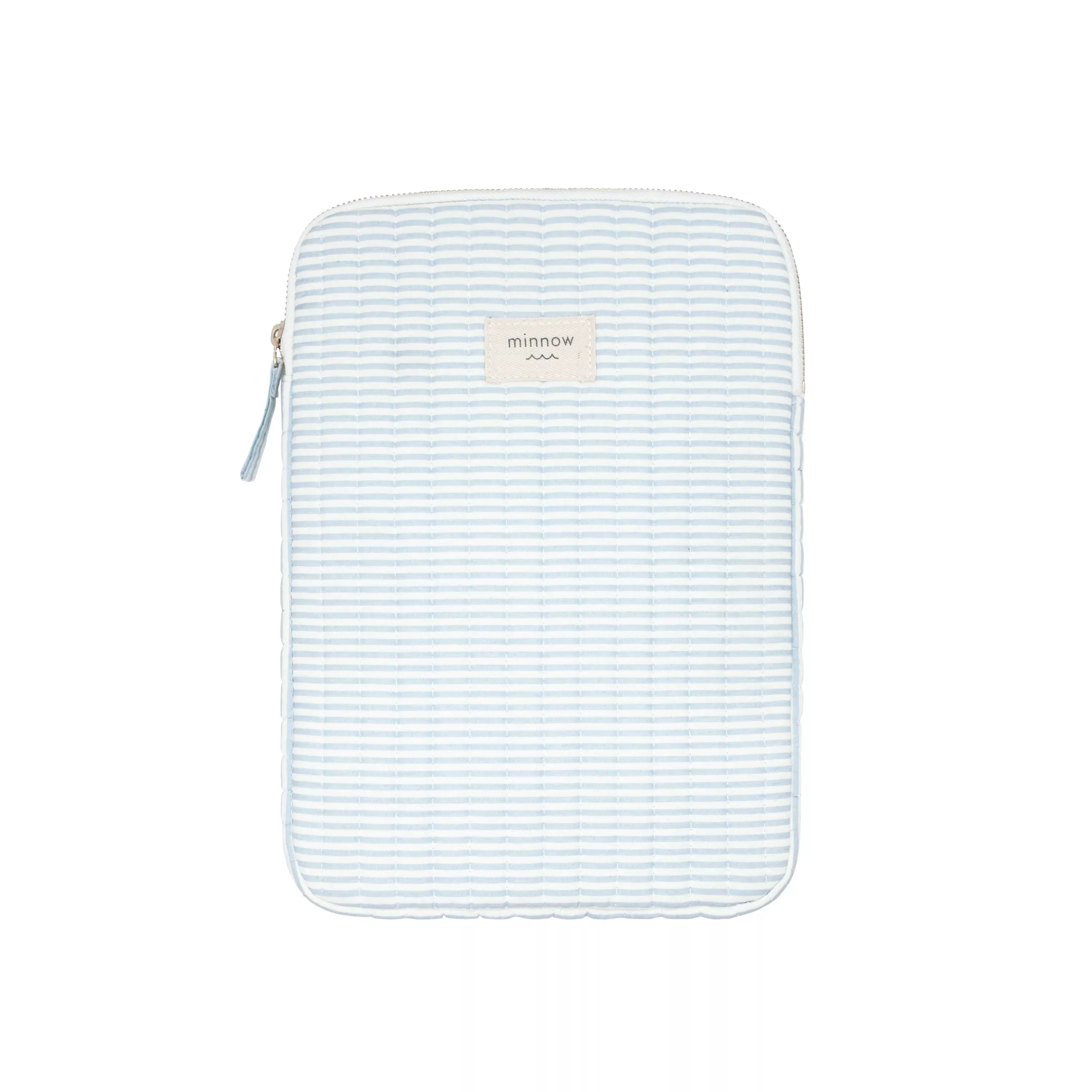 powder blue stripe tablet case