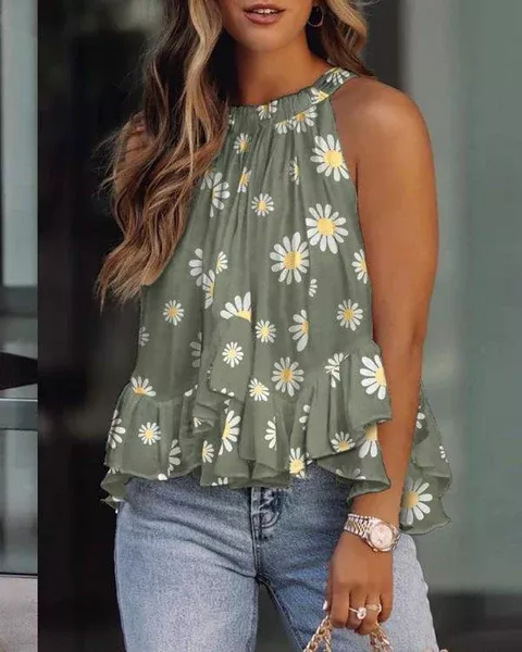 Printed Halter Tanks