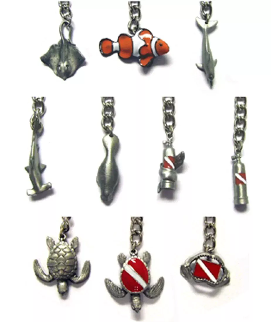 Quality Realistic & Life-like Key Chains - Dolphin Shark Manatee & more