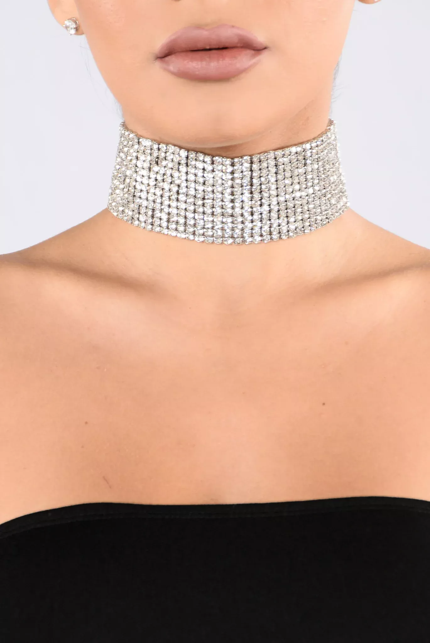 Queen K Choker - Silver