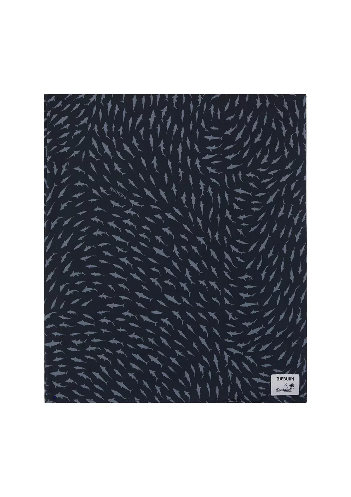 RÆBURN Sharks Grey Hammam Towel