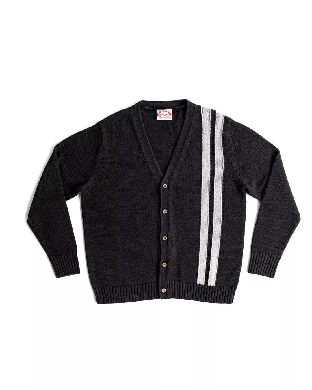 Racing Cardigan Sweater - Black/Gray – Birdwell