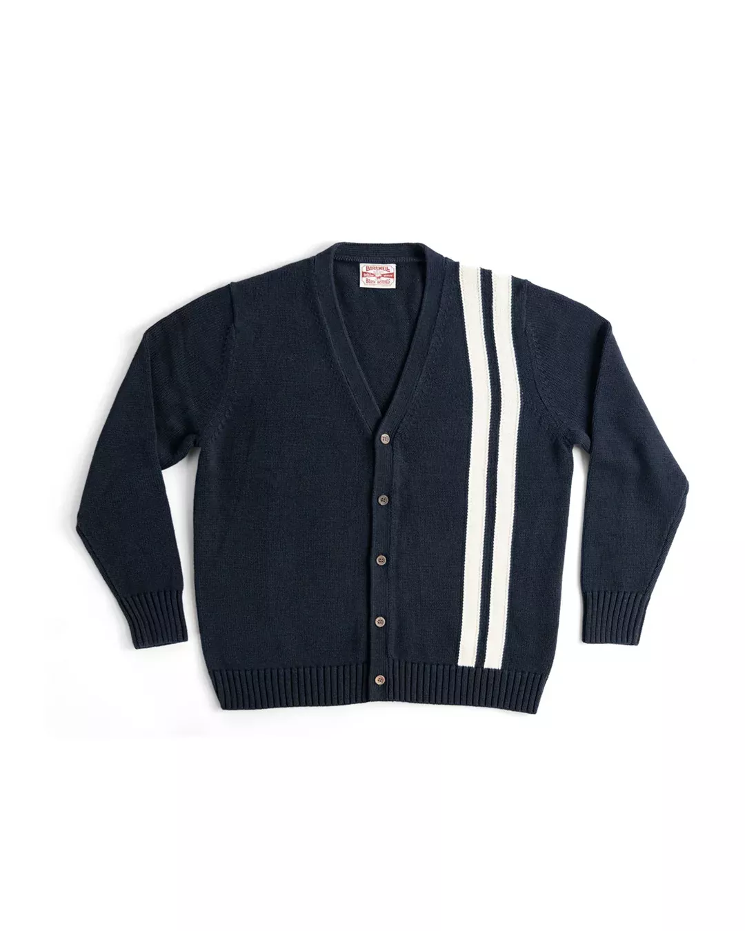 Racing Cardigan Sweater - Navy/Bone – Birdwell