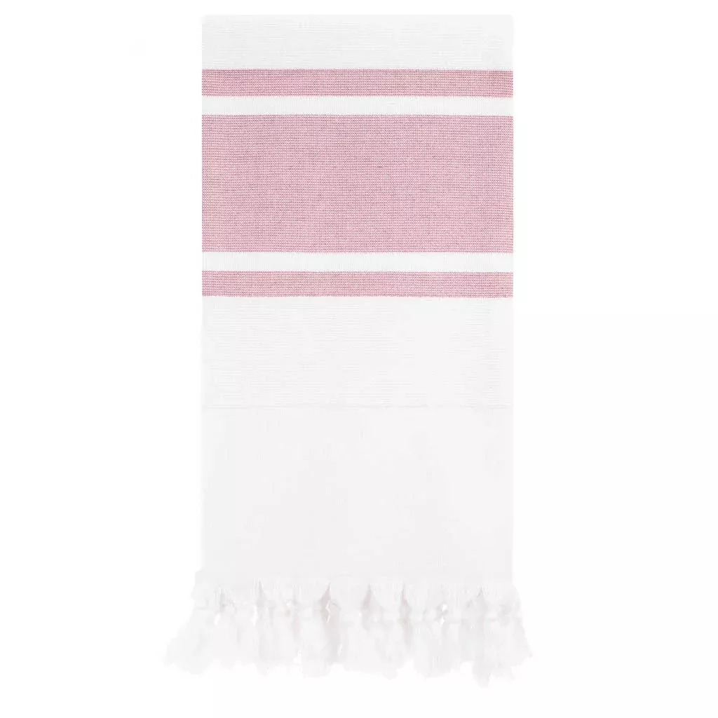red & white stripe towel