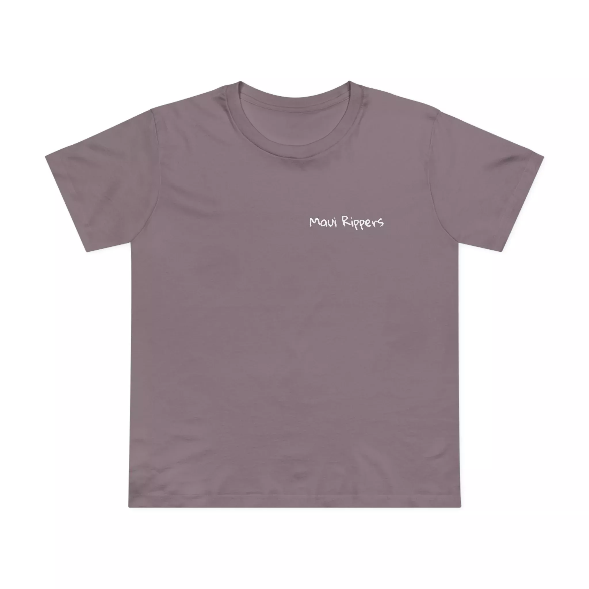 Retro Surf - Women's Cotton Crew Tee Mauve
