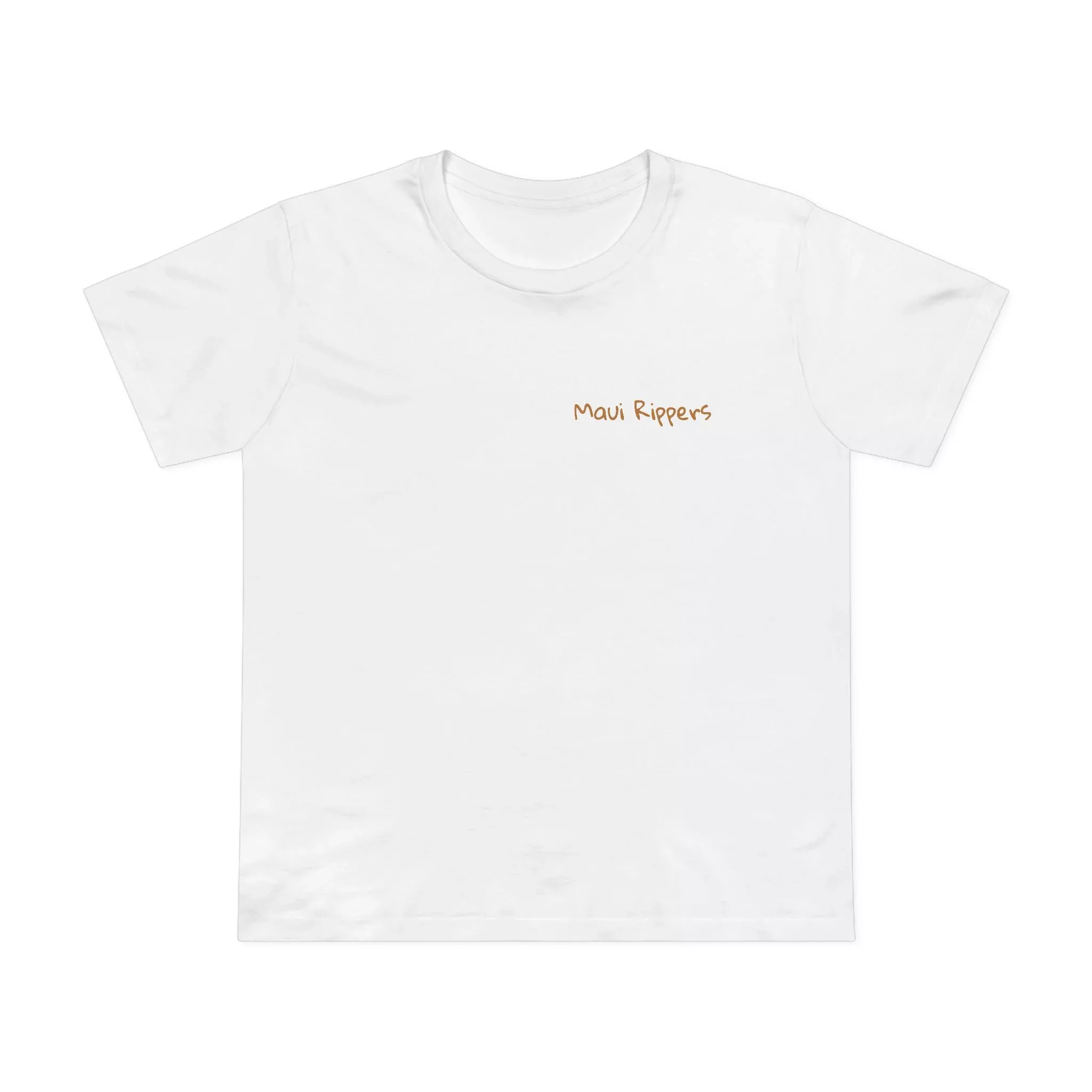Retro Surf - Women's Cotton Crew White Tee